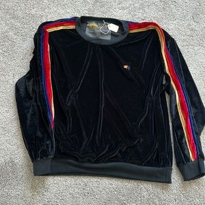 Aviator Nation Classic Velvet Relaxed Sweatshirt